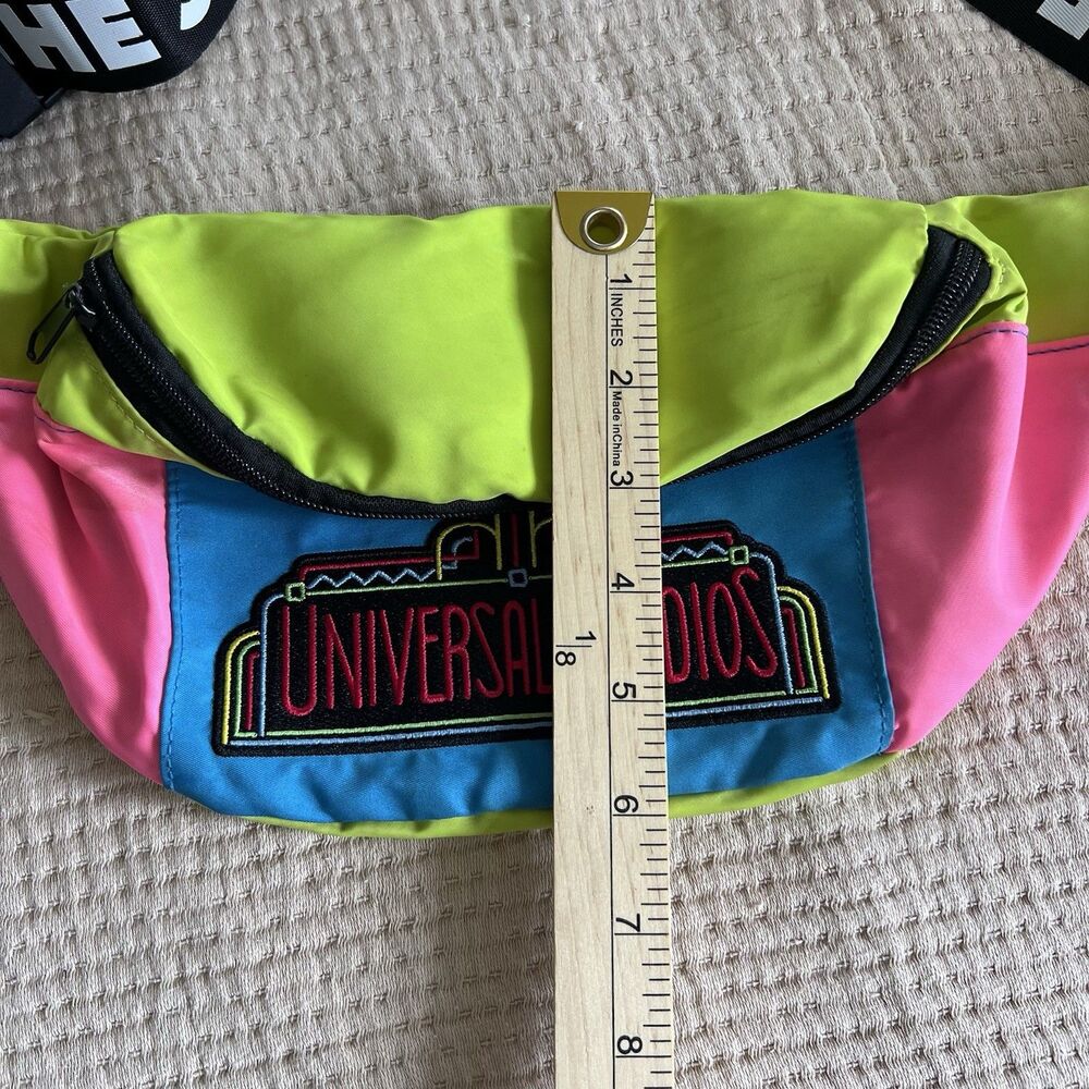 Universal Studios Retro Neon Waist Bag Fanny Pack 30th Anniversary See The Stars - Picture 11 of 12